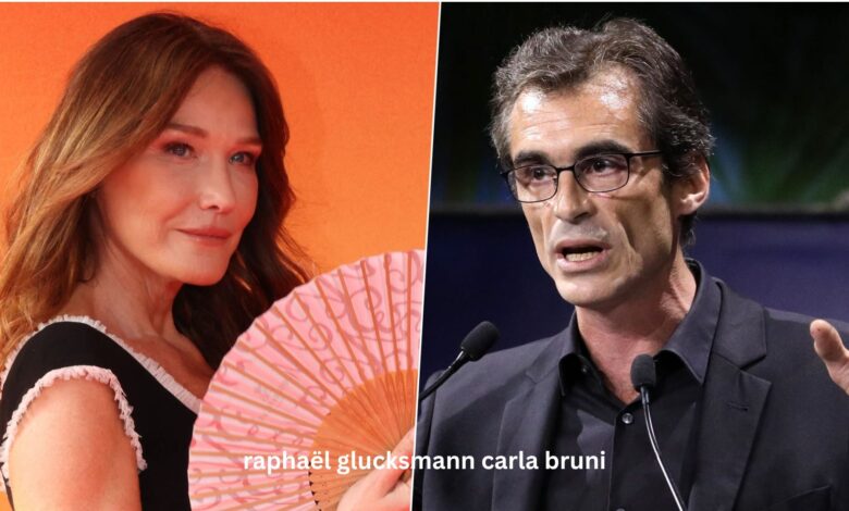Raphaël Glucksmann et Carla Bruni